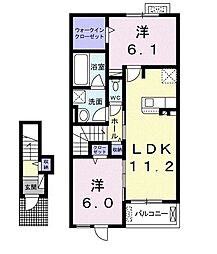 間取図画像 2LDK