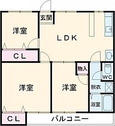 間取図画像 3LDK