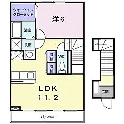 間取図画像 1LDK