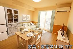 西武池袋線 狭山ヶ丘駅 徒歩8分の賃貸アパート 3階1LDKのリビング/ダイニング