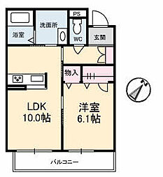 アド・グランデ幸町 1LDKの間取図画像