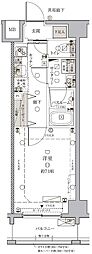 クレヴィスタ板橋西台 1Kの間取図画像