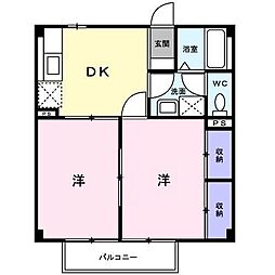 間取図画像 2DK