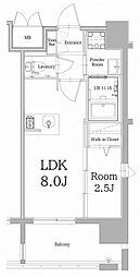 エンクレスト大手門GLOW 1LDKの間取図画像