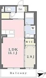 グラディート大沢川原 1LDKの間取図画像