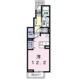 Ｓｅｉｓ豊潤　Ｂ棟 1階ワンルームの間取り