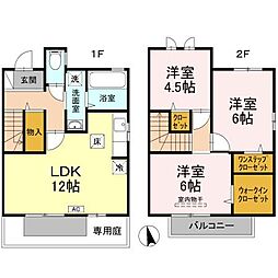 ロイヤル・メゾン　A棟 1階3LDKの間取り