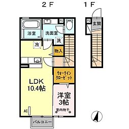 間取図画像 1LDK