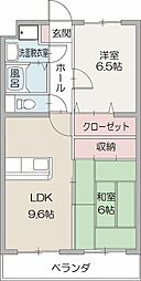 サニーヒル 2LDKの間取図画像