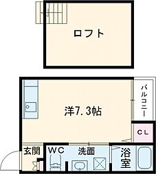 スムーノ垂水山手 ワンルームの間取図画像