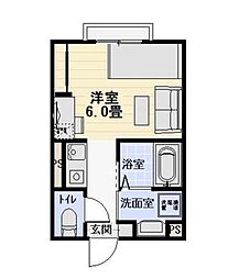 コンフォートハウス ワンルームの間取図画像