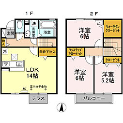 ＨＯＰＥ　ＳＴＥＬＬＡ　A棟 1階3LDKの間取り