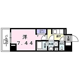 サンテルージュ 1Kの間取図画像