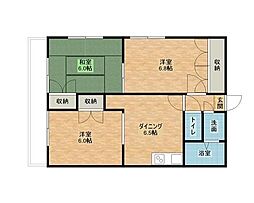 エクセルハイツ 2階3DKの間取り