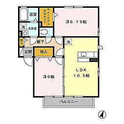間取図画像 2LDK