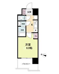 セレニテ三宮プリエ 9階1Kの間取り