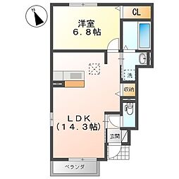 間取図画像 1LDK