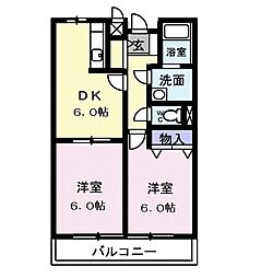 間取図画像 2DK