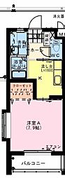 サテリット・K 1Kの間取図画像