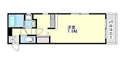 エクレール二軒茶屋 ワンルームの間取図画像