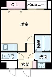 森塚第12マンション ワンルームの間取図画像