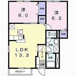 間取図画像 2LDK