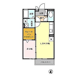 間取図画像 1LDK