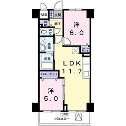 間取図画像 2LDK