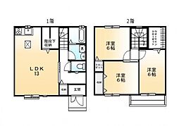 エルメゾン手城　Ａ 1階3LDKの間取り