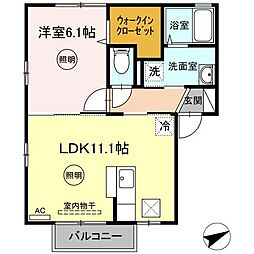 間取図画像 1LDK