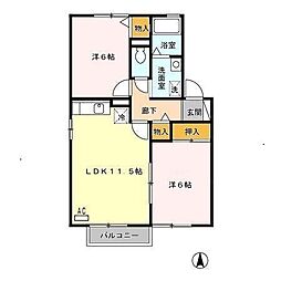 間取図画像 2LDK