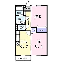間取図画像 2DK