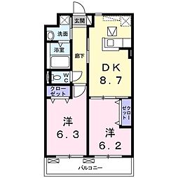 間取図画像 2DK
