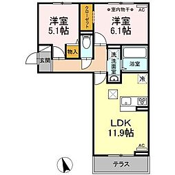間取図画像 2LDK