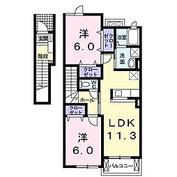 レジデンススクエアC 2LDKの間取図画像