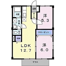 間取図画像 2LDK