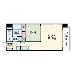 アーバネックス福島 1LDKの間取図画像