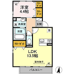 間取図画像 1LDK