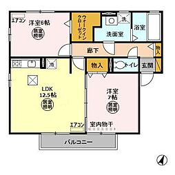 間取図画像 2LDK
