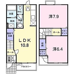 ブリーゼ 2LDKの間取図画像