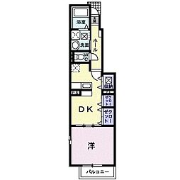 スプラウト大山 1DKの間取図画像