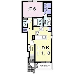 間取図画像 1LDK