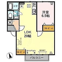 間取図画像 1LDK