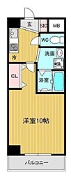 リアライズ神戸SOUTH 7階1Kの間取り