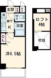 エステムコート神戸県庁前3フィエルテ 1Kの間取図画像