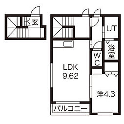 間取図画像 1LDK