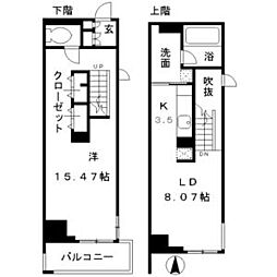 RESIDIA東桜2 1LDKの間取図画像