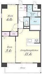 間取図画像 2LDK