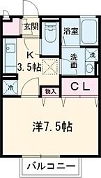 間取図画像 1K