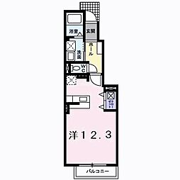 マーベラスヒルズ1 ワンルームの間取図画像
